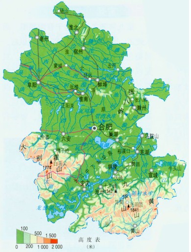 安徽省地理环境(图)