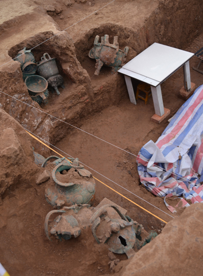 宝鸡市石鼓镇考古又一次新发现大批商周青铜器