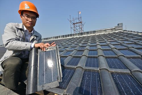 国内首例成片农村民居屋顶光伏分布并网发电系