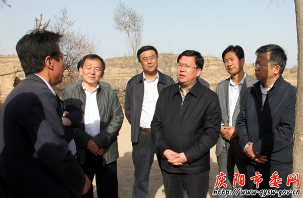 夏红民在庆阳市镇原县调研抗旱和春耕生产工作