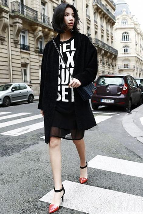 黑色纱裙好搭配 四种时髦穿法