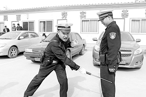 兰州河北交警培训单警装备使用