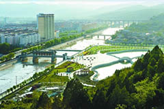 夏日里天水清水县牛头河风情线显得格外漂亮（图）