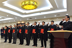 甘肅人大常委會組織首次憲法宣誓活動