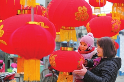 陇南成县大街小巷年味渐浓（图）