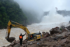 福建泰宁泥石流灾害现场