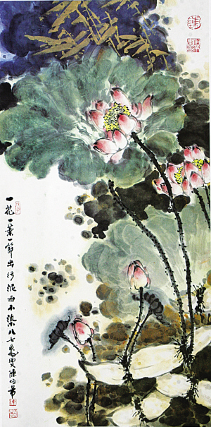 陈老作品《一节一叶一花》