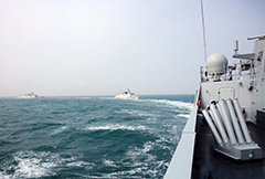 海军056型护卫舰东海实弹演习
