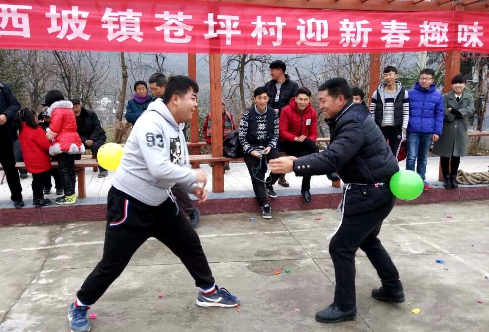 陇南市两当县西坡镇苍坪村：趣味运动会 快乐庆新春（图）