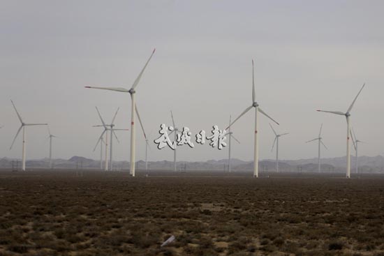 武威民勤红砂岗风力发电场顺利运行（图）