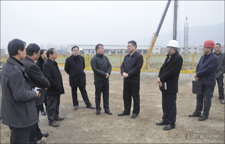 张建杰在天水麦积区督查市体育中心等项目进展情况(图)