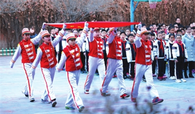 最诗意开学典礼在兰州五泉小学