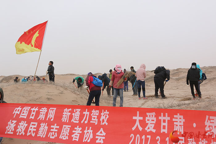 “大爱甘肃·绿色家园”2017年植树公益活动今日在民勤启动（组图）