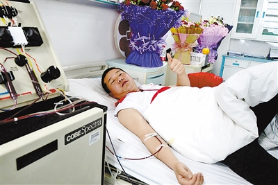 天水首例造血干细胞捐献者在西安唐都医院顺利完成采集