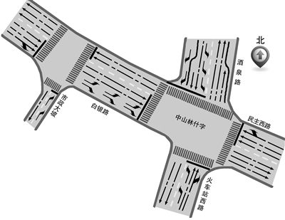 兰州市白银路交通组织优化方案出台 市政大坡南路口“右进右出”