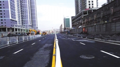 【兰州轨道交通】1号线一期工程焦家湾站完成部分道路施工