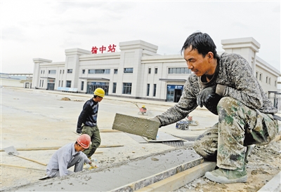 宝兰客专榆中站进站道路项目进入冲刺阶段 预计5月20日投入使用