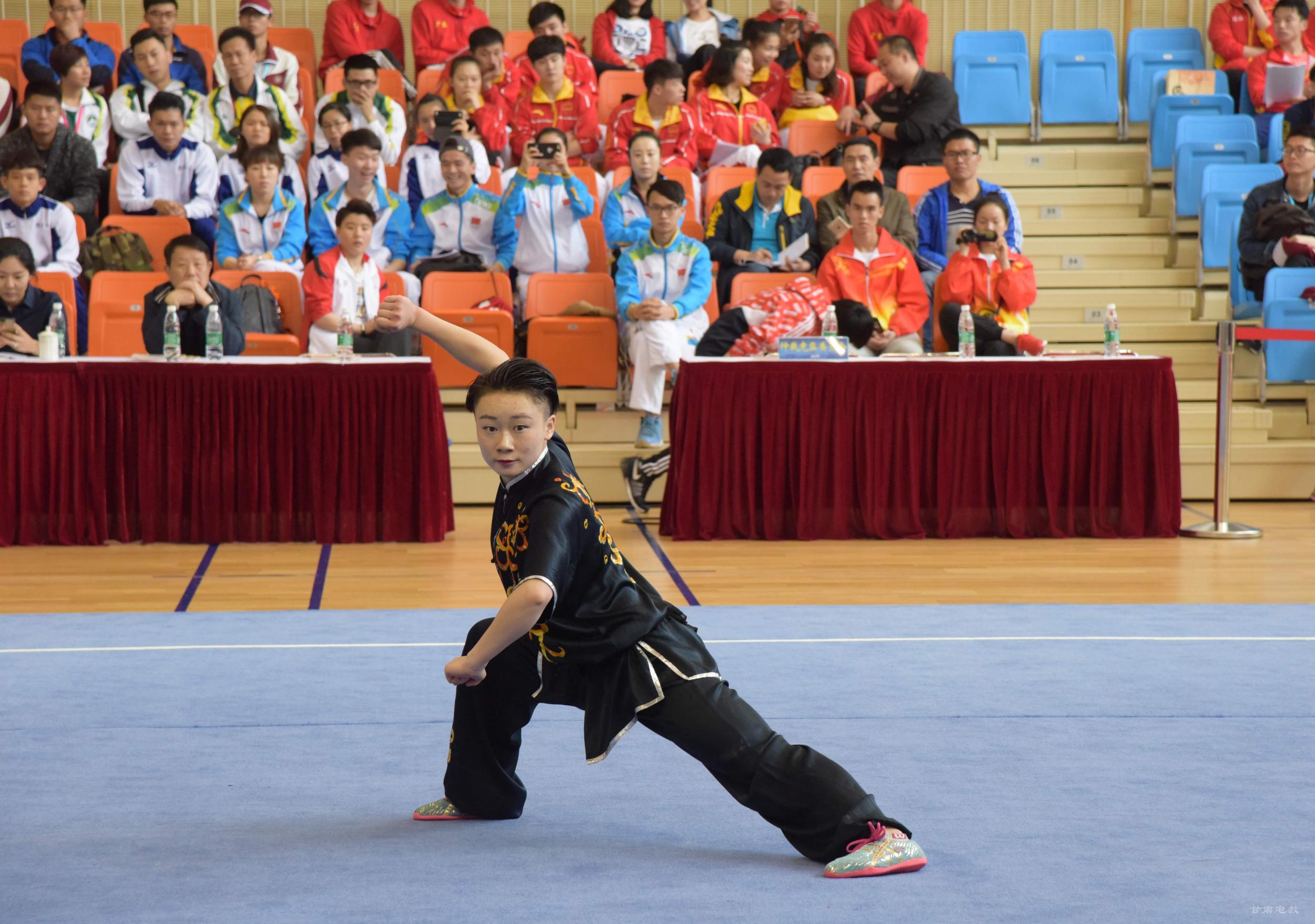 兰州大学武术队在第十三届全国学生运动会武术预赛（大学生组）中8个项目杀进决赛（图）