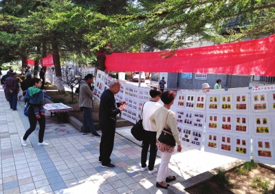 兰州临洮街前街社区举办主题党日+红色之旅门券展（图）