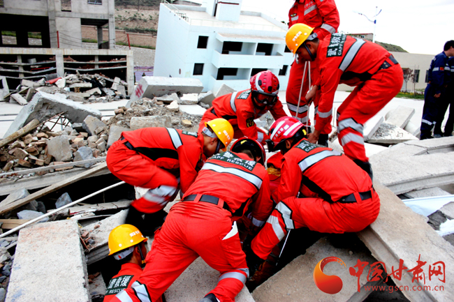 福建等三省区救援队骨干来甘肃省参加地震救援技术培训（图）