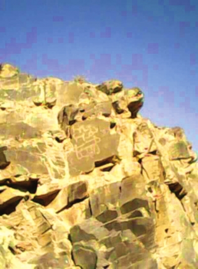 武威古浪发现疑似新石器时代岩画（图）