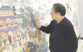 《敦煌印象 丝路虹霓》巨幅长卷将在兰州隆重展出