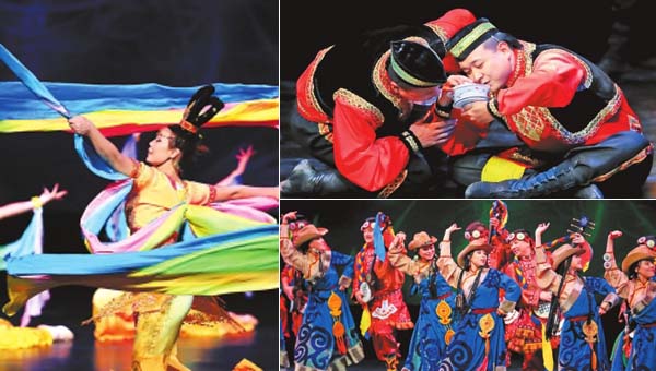 甘肃省民族歌舞团首演令美国观众如醉如痴（组图）