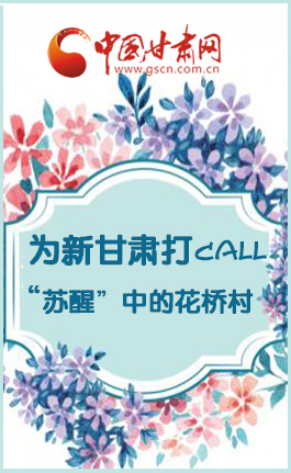 图解：为新甘肃打call  “苏醒”中的花桥村