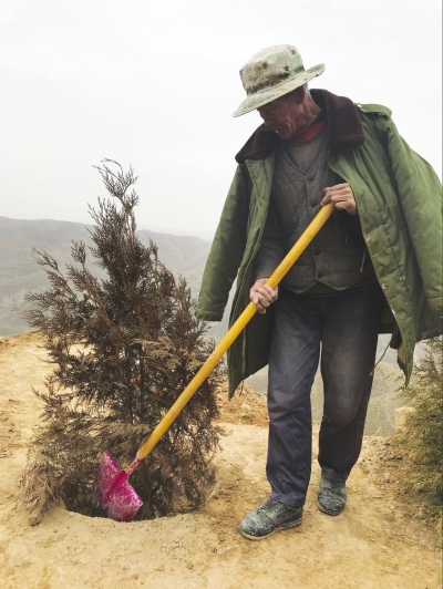 兰州榆中北山造林人扎根荒山筑绿洲