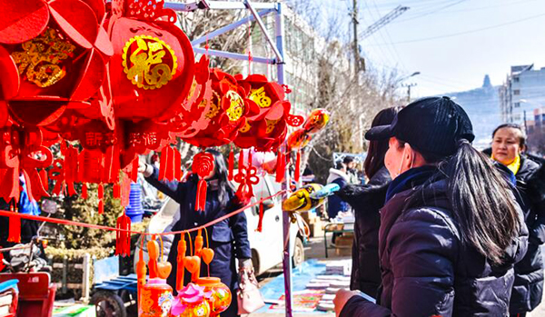 定西渭源县：年货充足迎春节（图）
