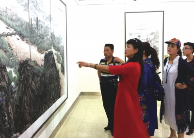 “大河魂”兰州画院美术作品展走进桂林（图）