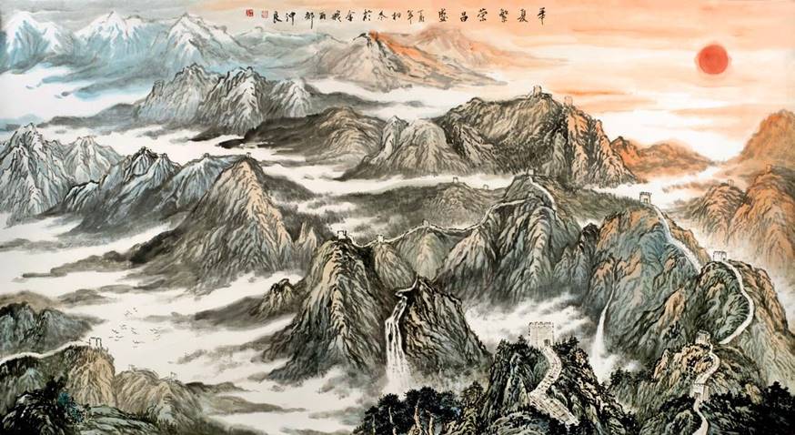 【美术】优秀奖 华夏繁荣昌盛 张仲良