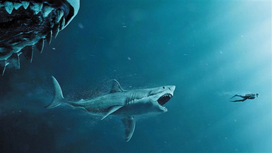 科幻冒险大片《巨齿鲨》来袭 斯坦森李冰冰并