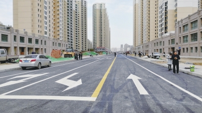 兰州雁滩又一条道路建成通车（图）