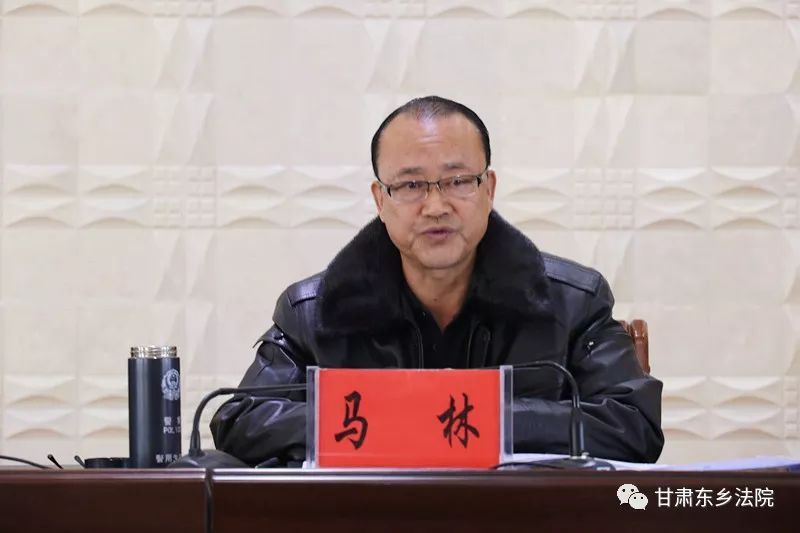 最后,马林院长作了讲话.他指出