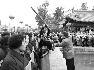 天水春祭伏羲典礼正月十五晚如期举行