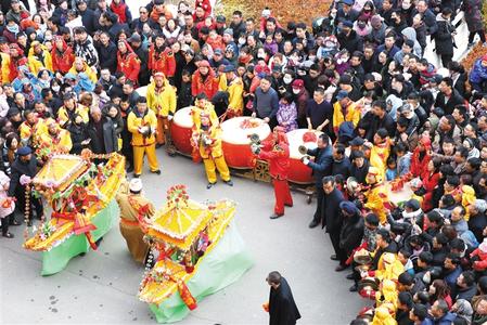 庆阳市庆城 社火巡街展演闹元宵