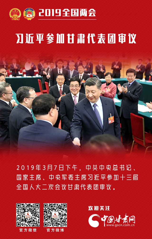 习近平参加甘肃代表团审议