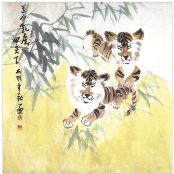 画虎名家卢道印:虎娃独秀甲天下 http://i1.go2yd.com/image.php?url=0KofPMwmoE