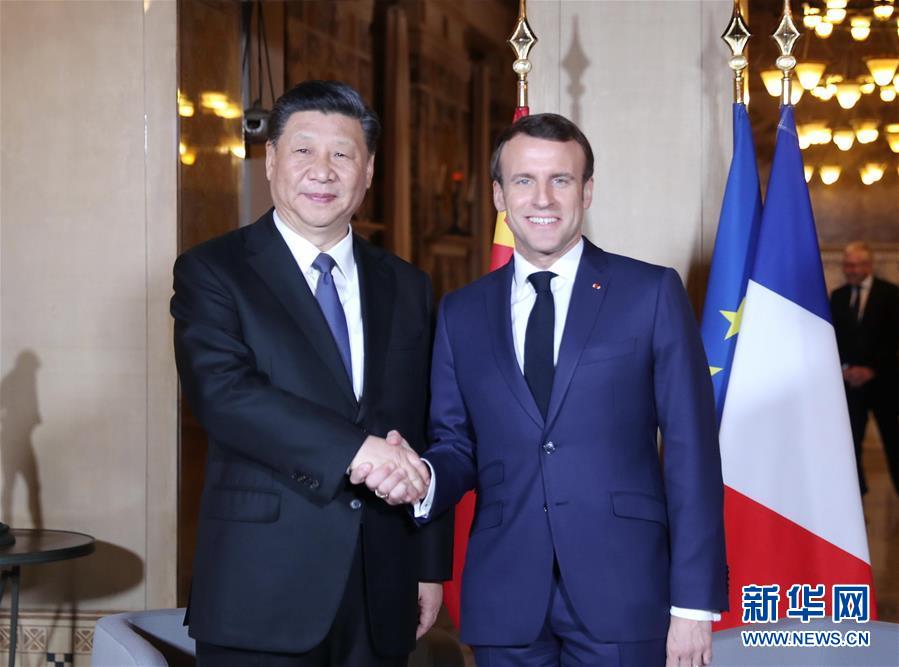 (XHDW)(1)习近平会见法国总统马克龙