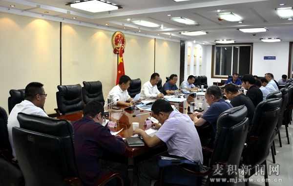 成少平主持召开重点项目建设调度会