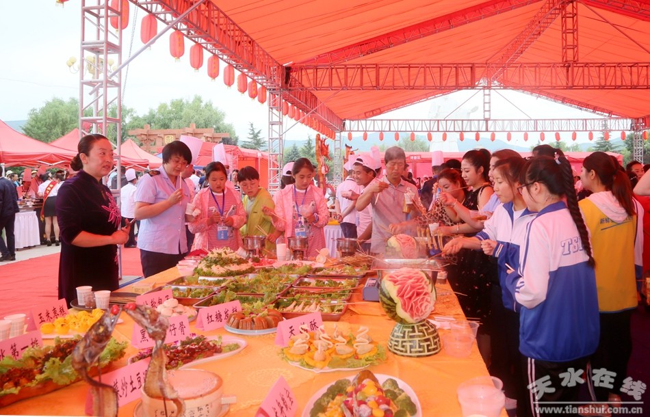 清水县举办2019年轩辕文化旅游节美食厨艺大赛(图)