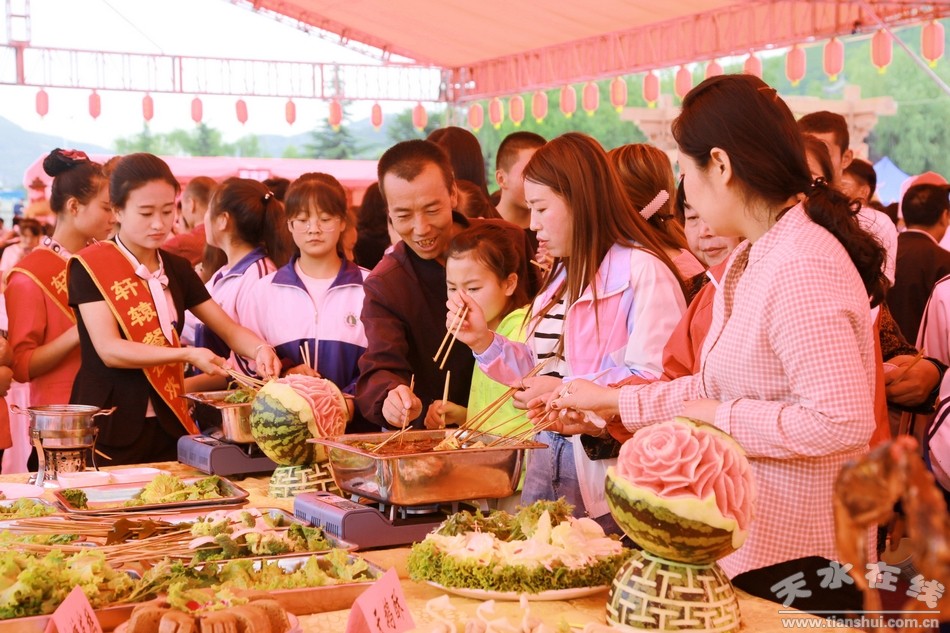 清水县举办2019年轩辕文化旅游节美食厨艺大赛(图)
