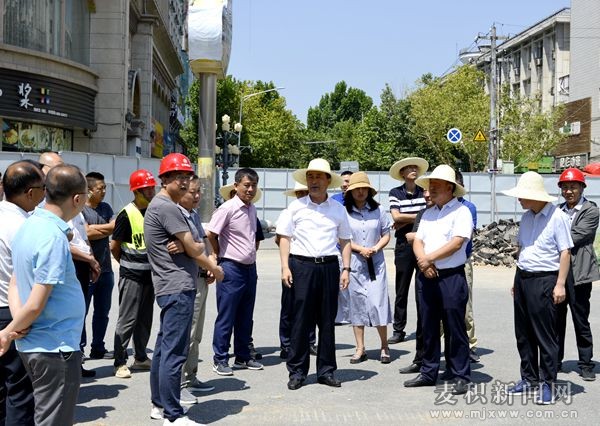 成少平督查城建重点项目及市政基础设施建设情况