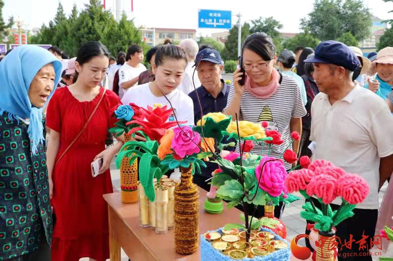 七夕有爱更“乞巧”——武威市民勤县举行“最爱七夕·文明同行”新时代文明实践主题活动