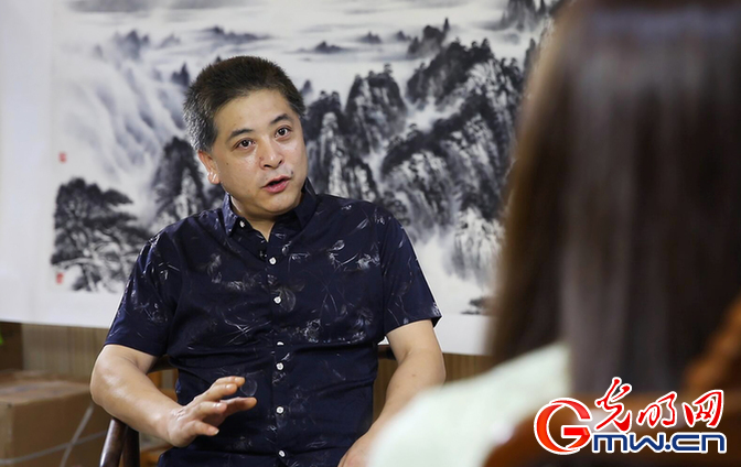 山水画家程海鹰:继承传统为本 突破创新为上 山水画家程海鹰:继承传统为本 突破创新为上