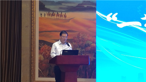 甘肃省政协副主席尚勋武致辞。摄影李开南