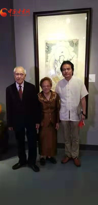 敦煌佛学书画院院长高峰参加东盟文化艺术展