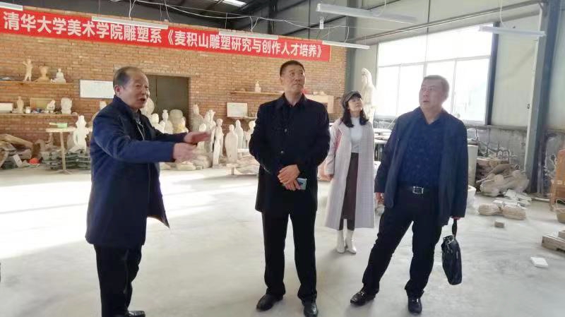 李玉进调研峡门风情小镇项目和汉唐陶艺公司