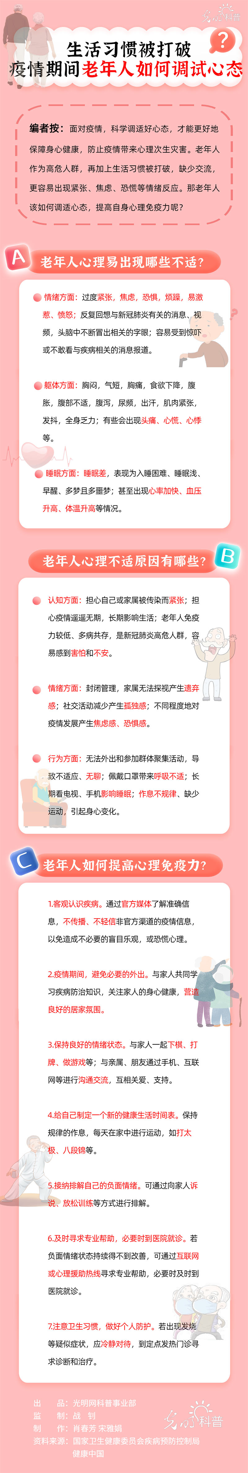 【防疫科普·心理篇】生活习惯被打破 疫情期间老年人如何调试心态 【防疫科普·心理篇】生活习惯被打破 疫情期间老年人如何调试心态